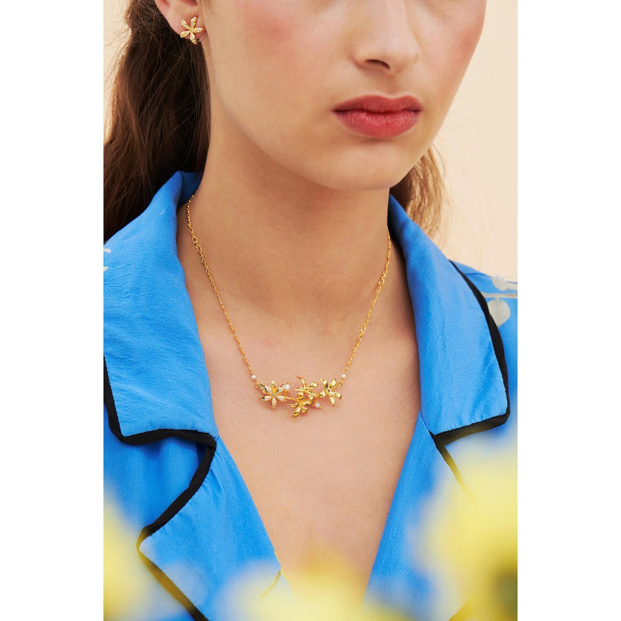 Star Jasmine Statement Necklace | ANJA3021 - Les Nereides