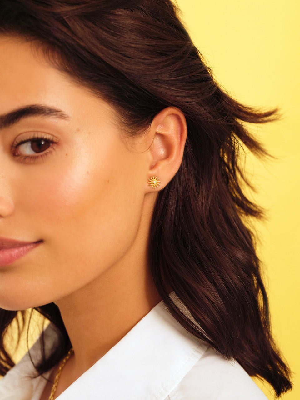 Sun And Moon Asymmetrical Earrings | APJS1081 - Les Nereides