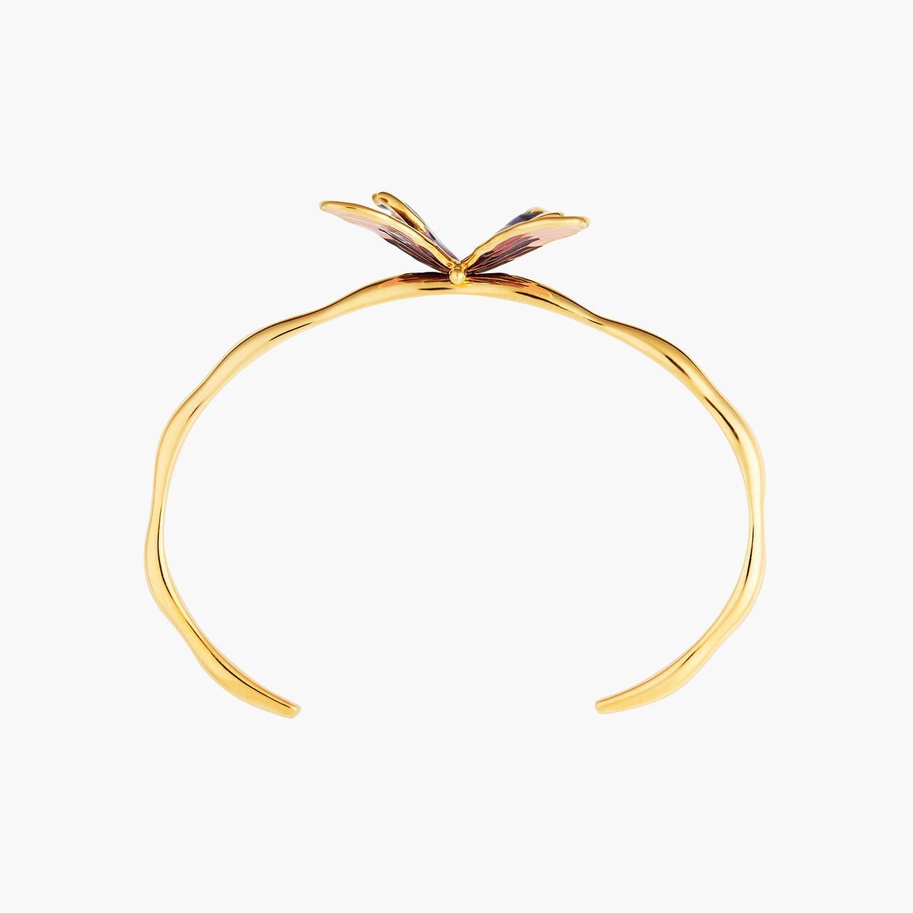 Terinos Butterfly Embossed Bangle S Bracelet | ANHA2081 - Les Nereides