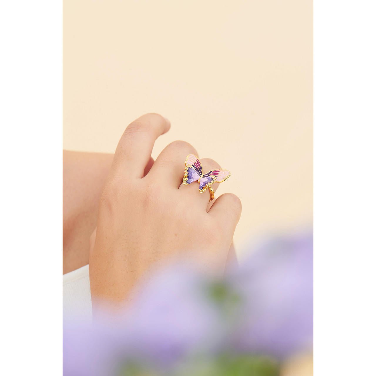 Terinos Butterfly Multiple Size Ring | ANHA6041 - Les Nereides