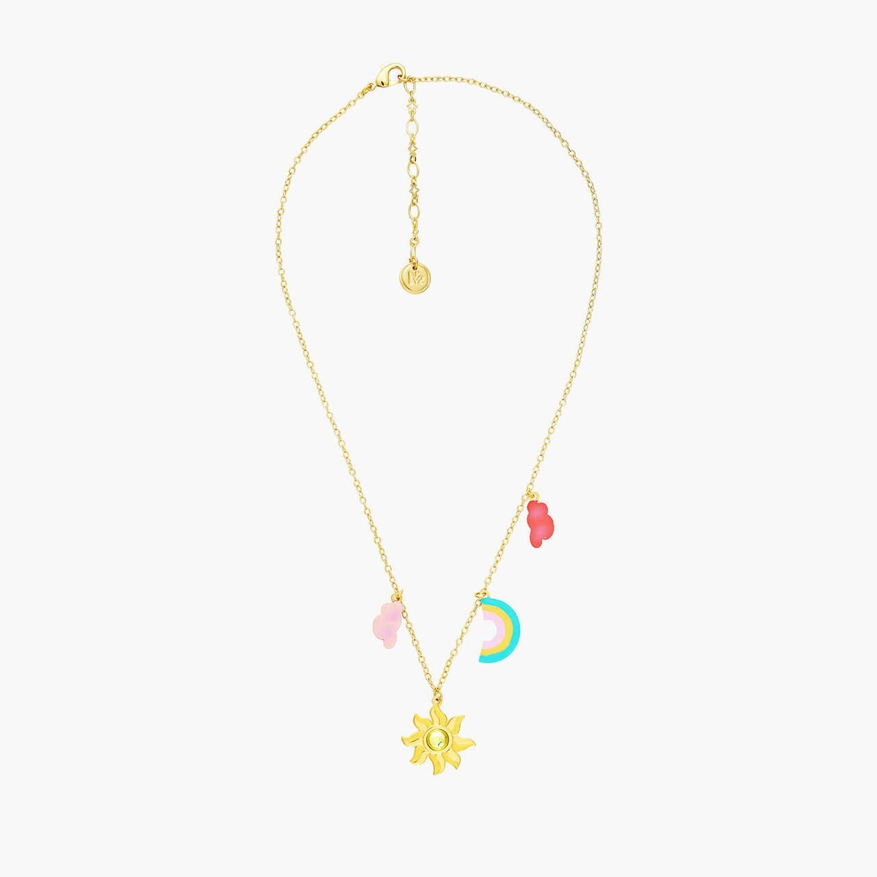 Theé Toto & Dorothy Cloud, Sun And Rainbow Pendant Necklace | ANOZ3051 - Les Nereides