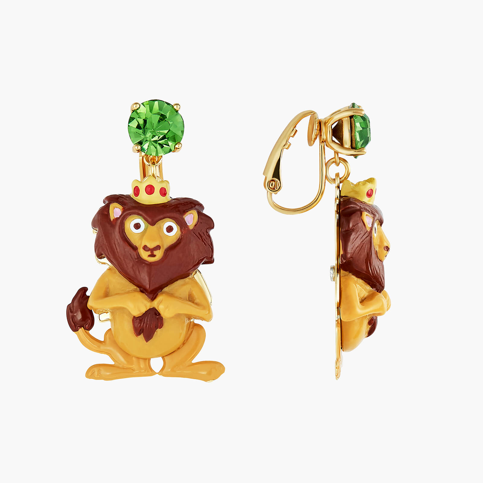 Theé Toto & Dorothy Cowardly Lion Earrings | ANOZ102C/1 - Les Nereides