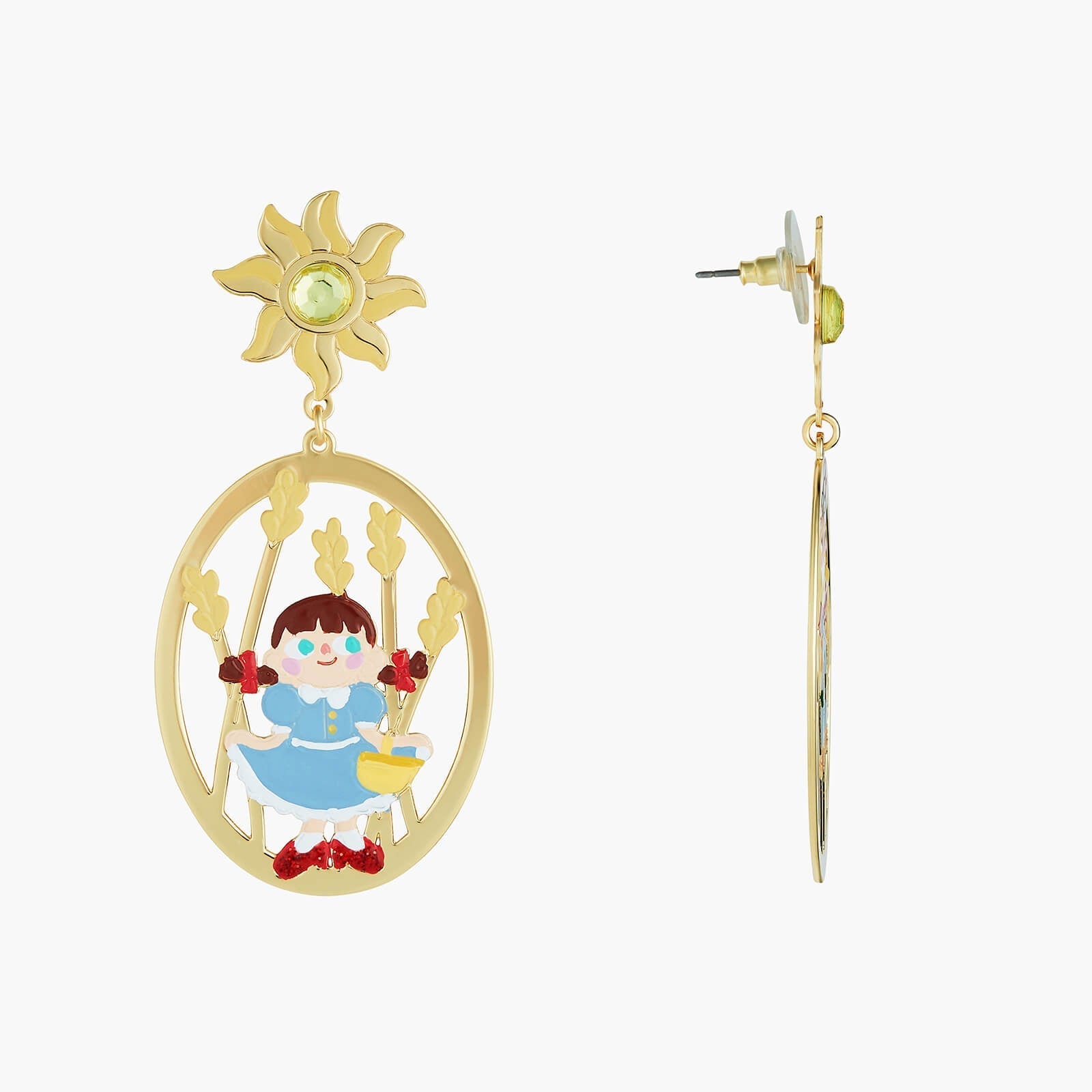 Theé Toto & Dorothy Dorothy And Theé Scarecrow Asymmetrical Earrings | ANOZ106C/1 - Les Nereides