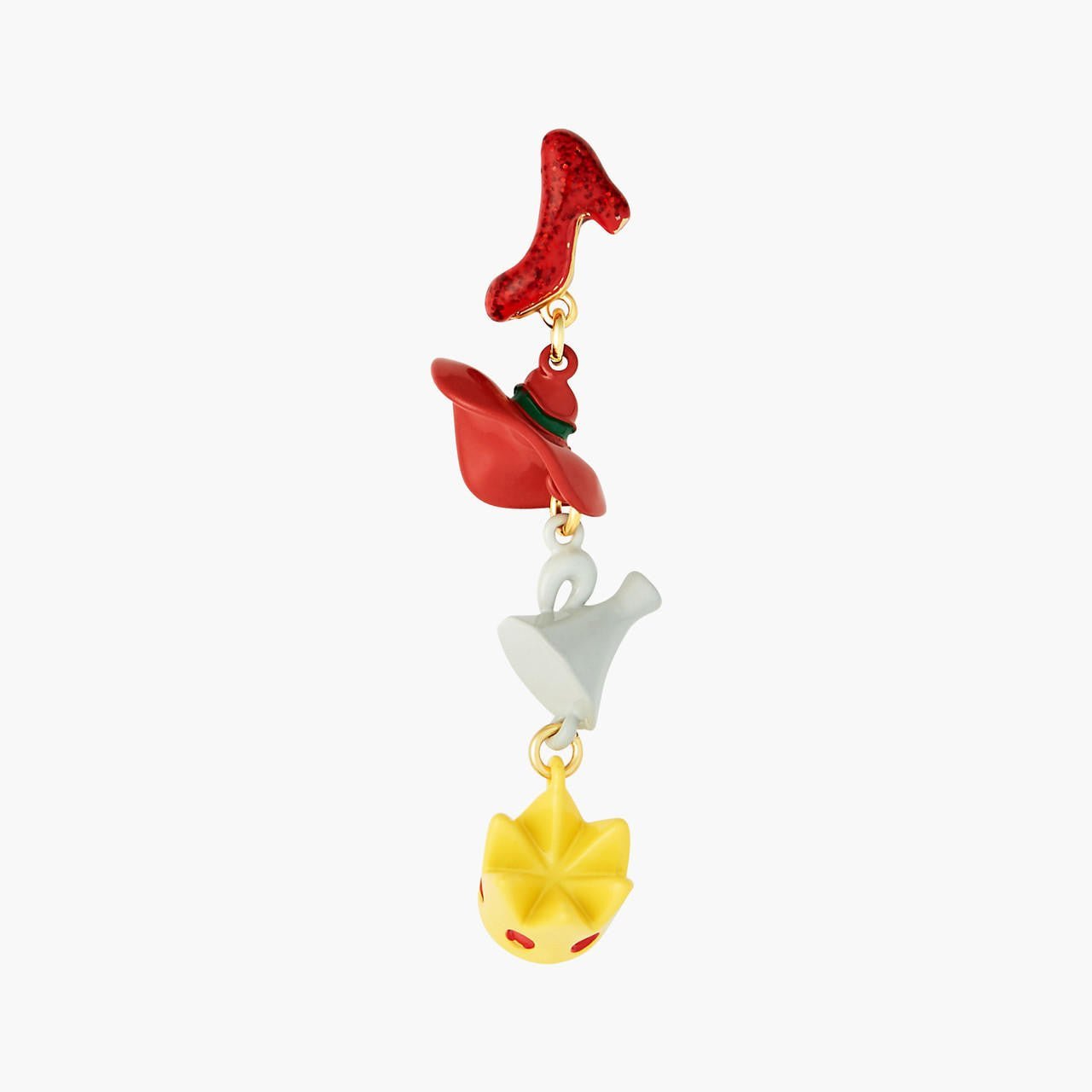Theé Toto & Dorothy Shoe, Hat, Funnel And Crown Earrings | ANOZ111C/1 - Les Nereides