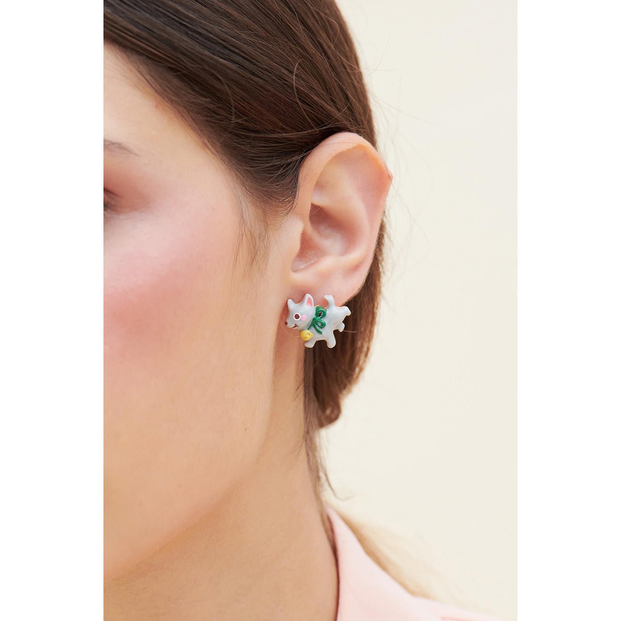 Theé Toto & Dorothy Toto Theé Dog Earrings | ANOZ105C/1 - Les Nereides