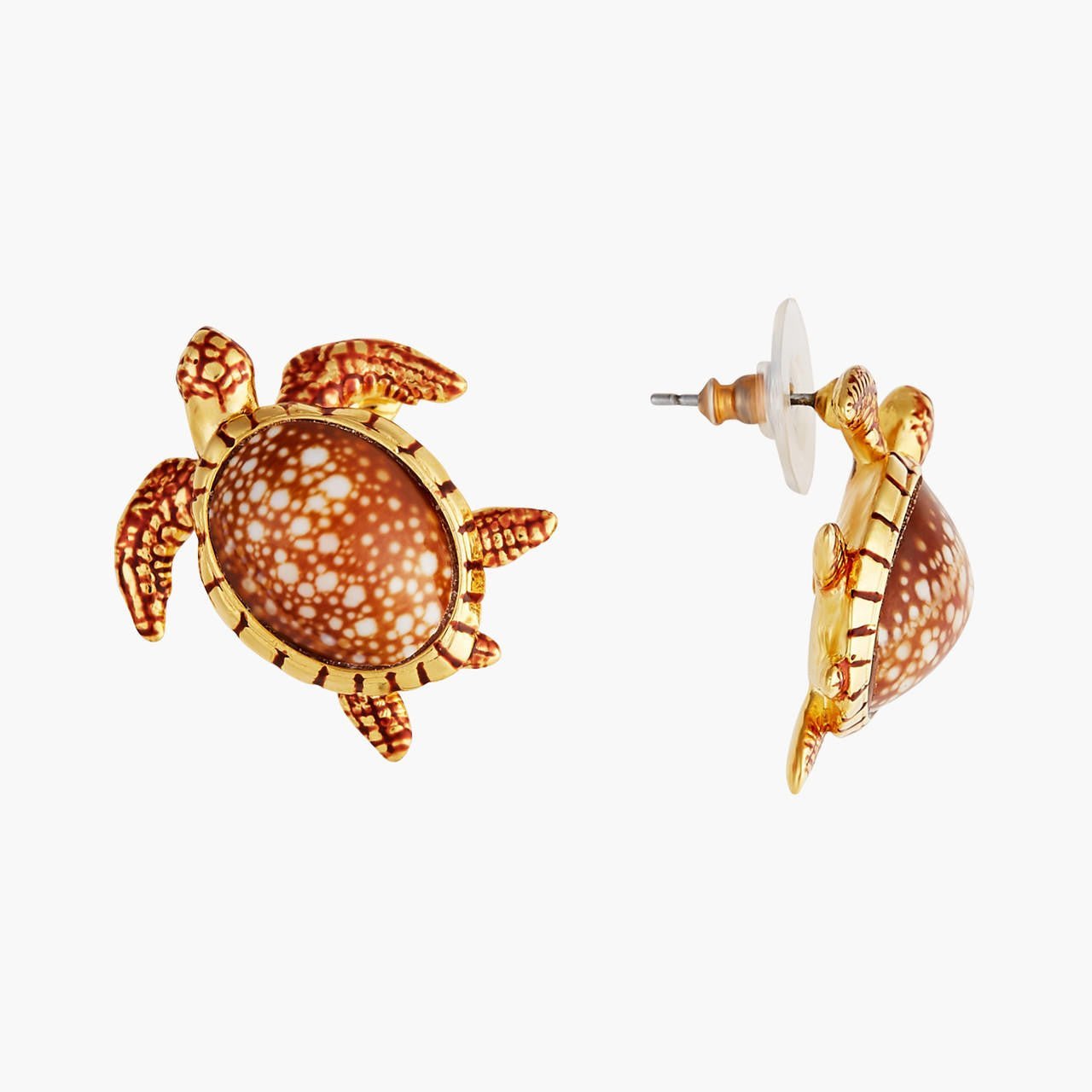 Turtles And Speckled Shells Earrings | AOGL1081 - Les Nereides