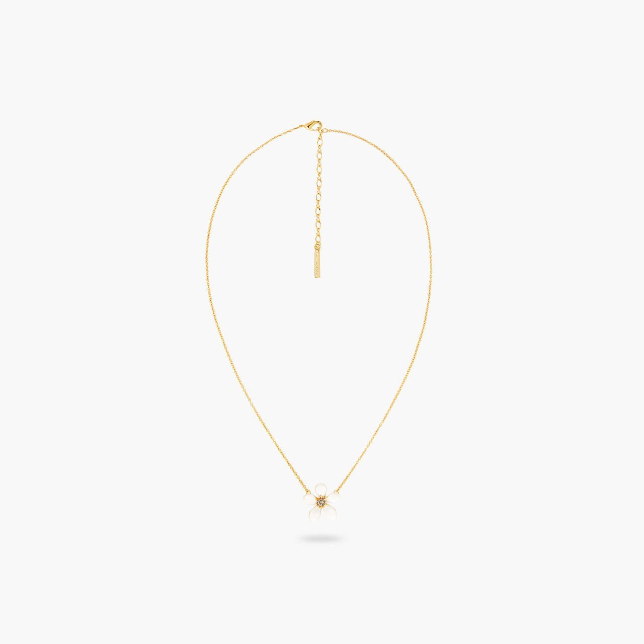 White ranunculus fine necklace | AQFN3031 - Les Nereides