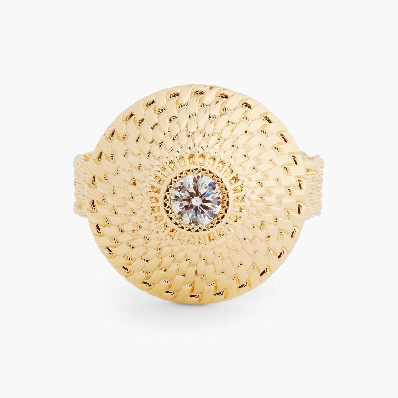 Wicker cocktail ring | ASVA6011 - Les Nereides