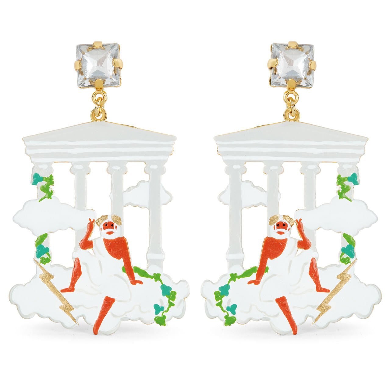 Zeus On Mount Olympus Post Earrings | appd1091 - Les Nereides