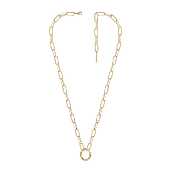 Rectangle Link Necklace Chain | AUPE3031