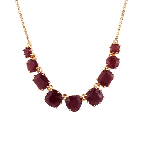 La Diamantine 9 Stones Aurore Purple Necklace | ACLD3181