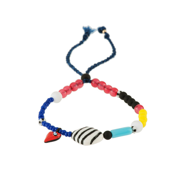Les Pops Beads & Heart Bracelet | ADPO2041