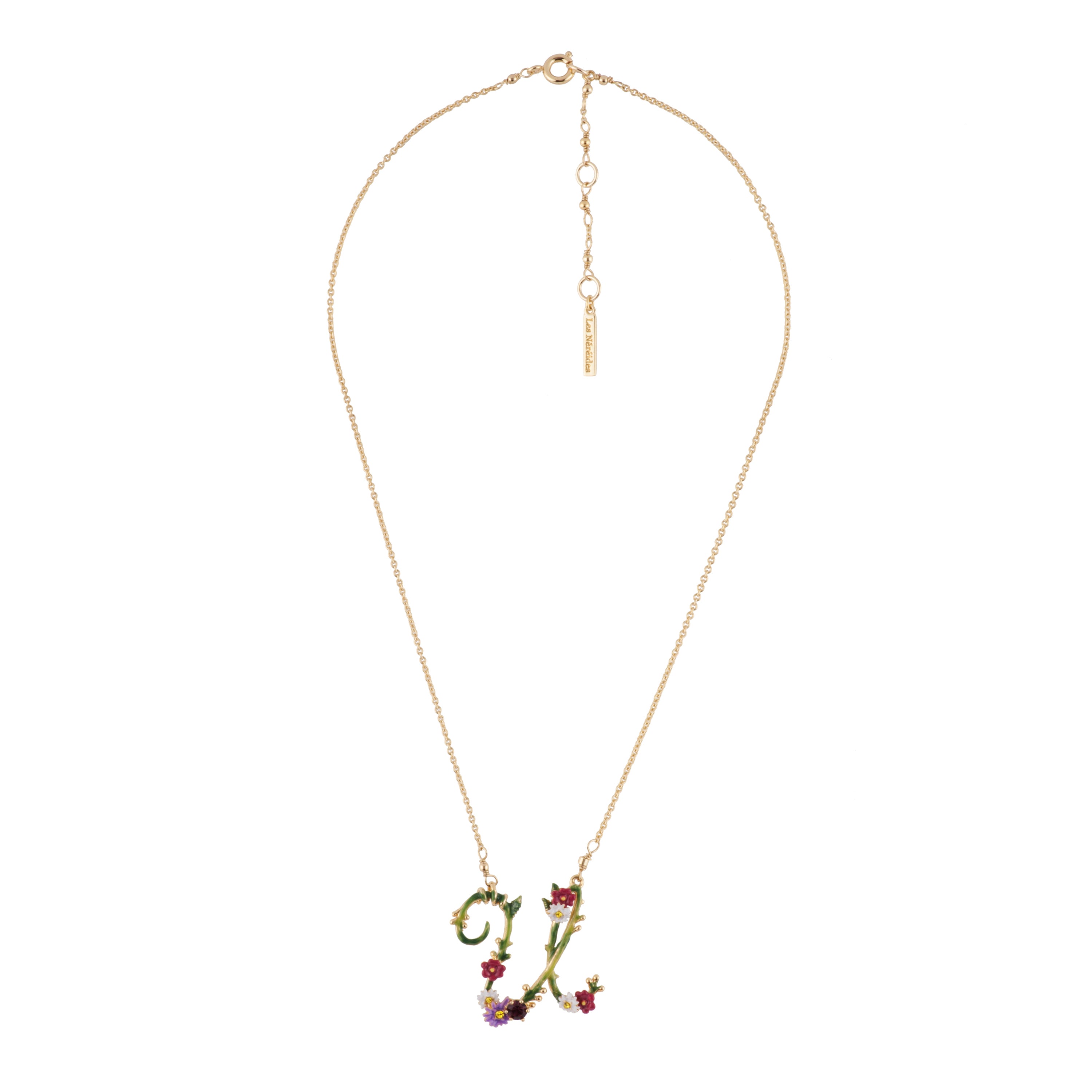 Lettres Florales Letter U Necklace | AELF3211