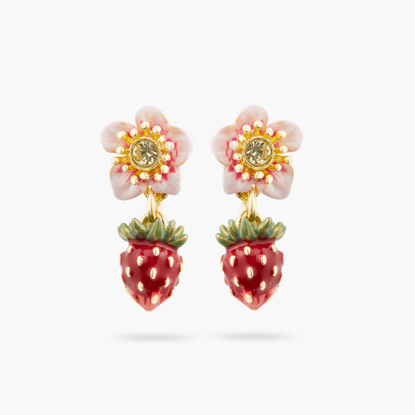Wild Strawberry And Rose Earrings | ATBG1051