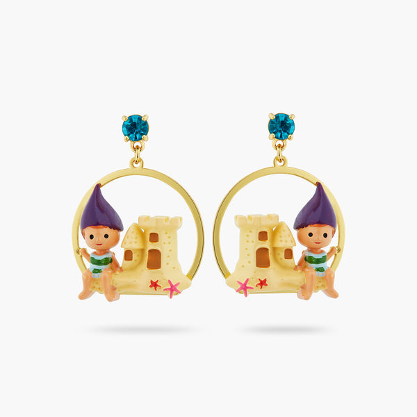 Garden Gnome And Sandcastle Earrings | ATCP1021