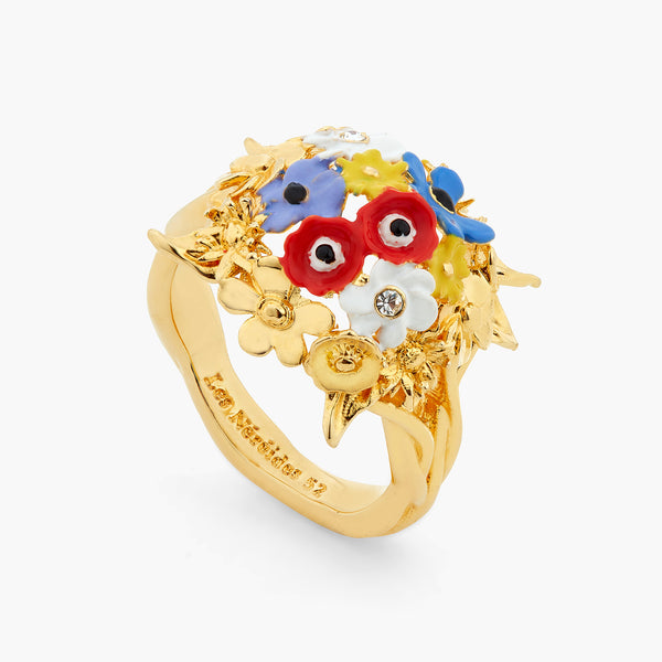 Flower Bouquet Cocktail Ring | ATPO6031