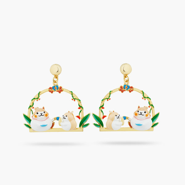 Hamsters With A Sweet Tooth Earrings | ATTO1051