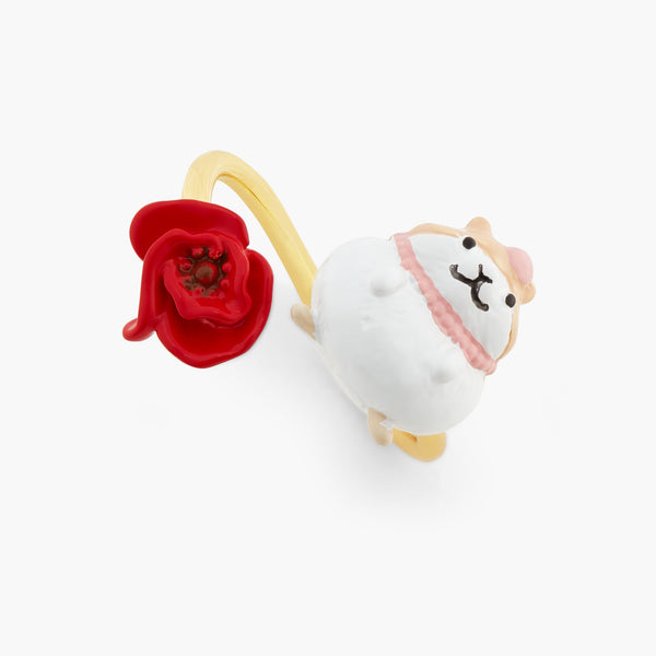Hamster And Poppy Adjustable Ring | ATTO6021