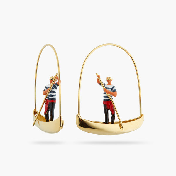 Boatman And Gondola Earrings | ATVE1071