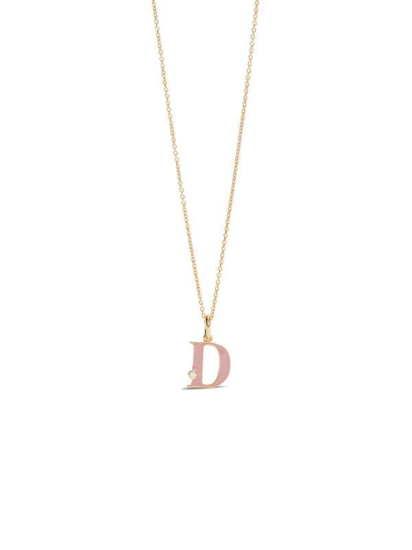 Letter D Pendant Necklace | AUAB3041