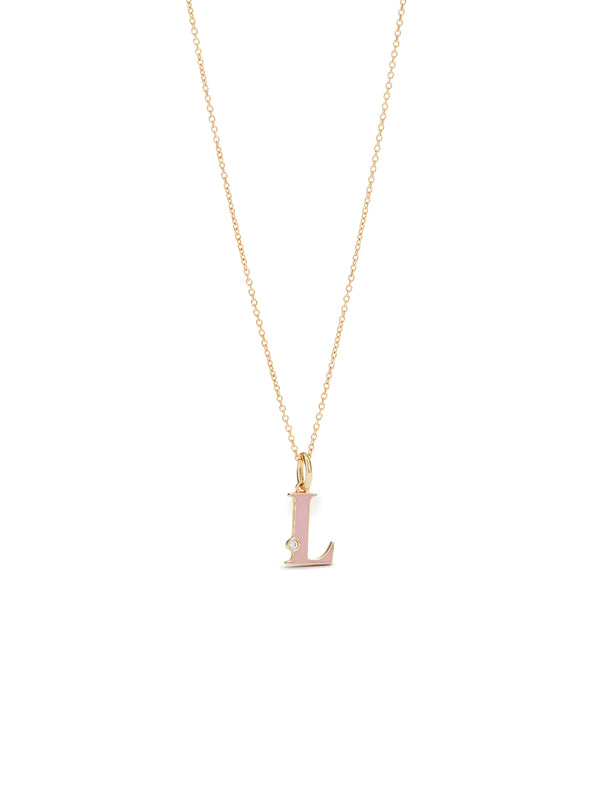 Letter L Pendant Necklace | AUAB3121