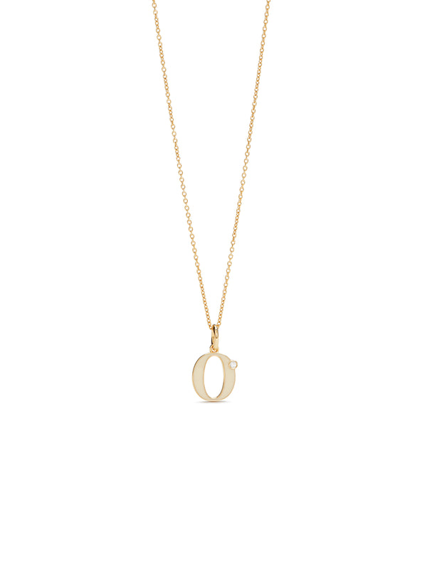 Letter O Pendant Necklace | AUAB3151