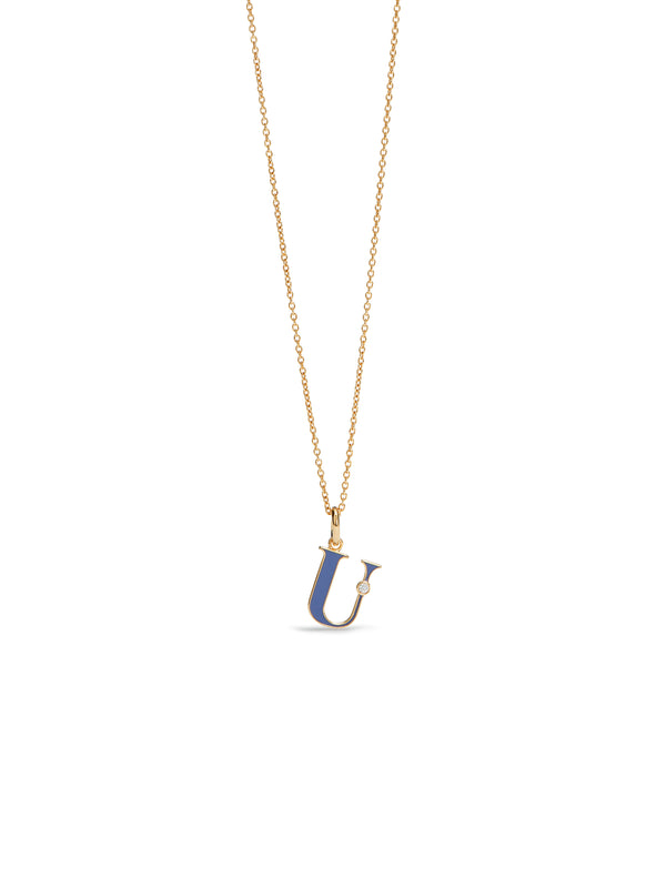 Letter U Pendant Necklace | AUAB3211