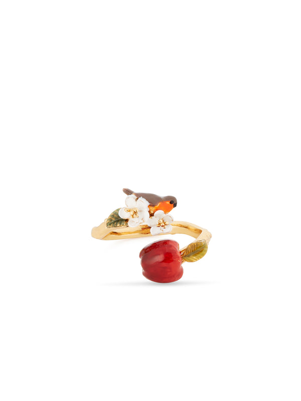 Robin And Apple Adjustable Ring | AUDC6011
