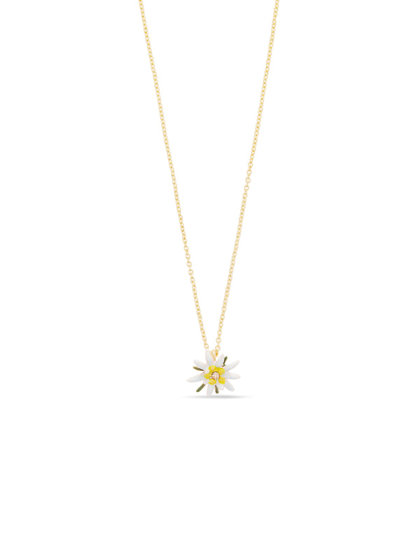 Edelweiss Flower Pendant Necklace | AULA3031