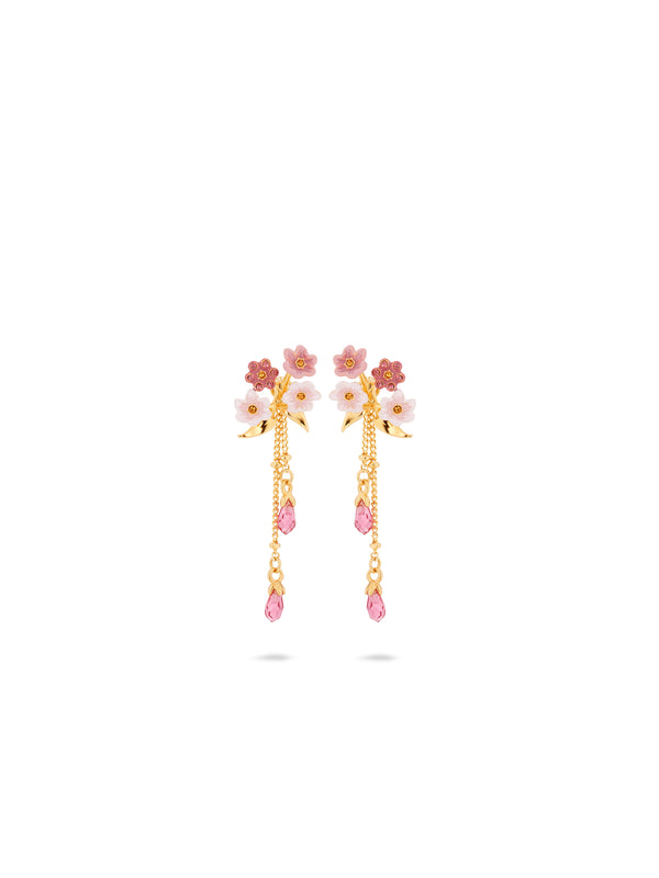 Pink Jasmine Flower Dangle Earrings | AUSP1071