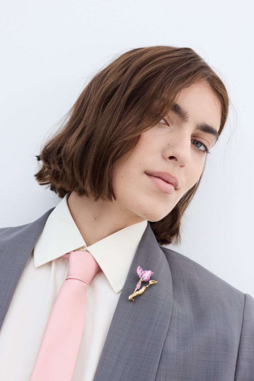 Purple Tulip Brooch | AYVA5021