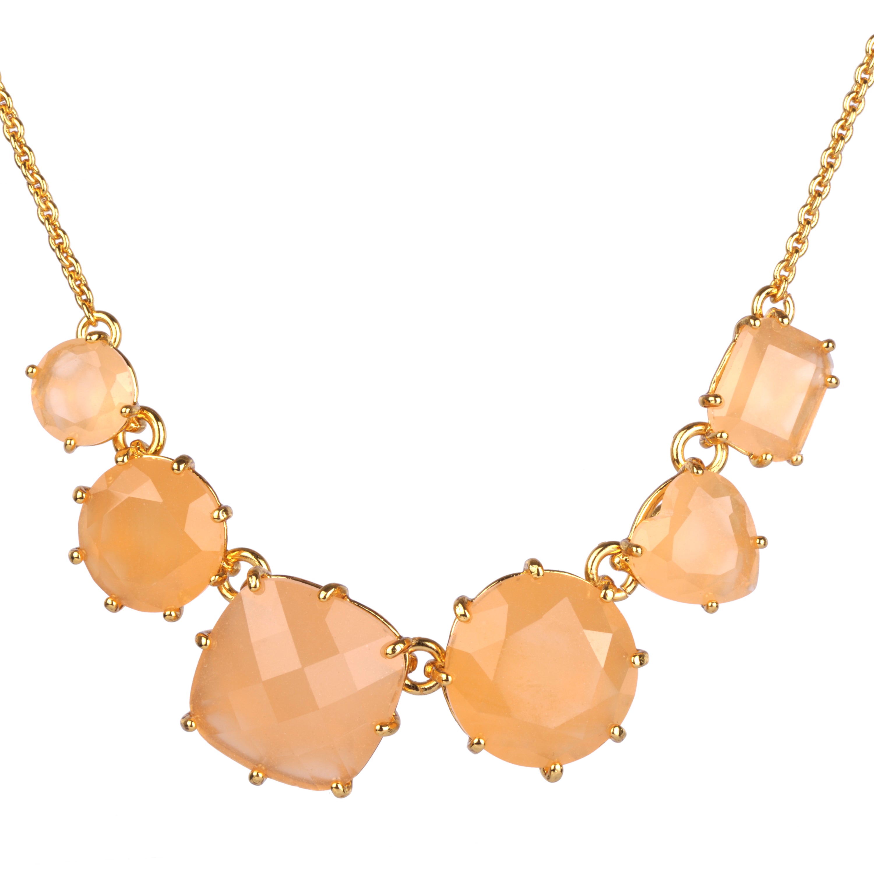La Diamantine 6 Stones Light Honey Necklace | ZLD3312