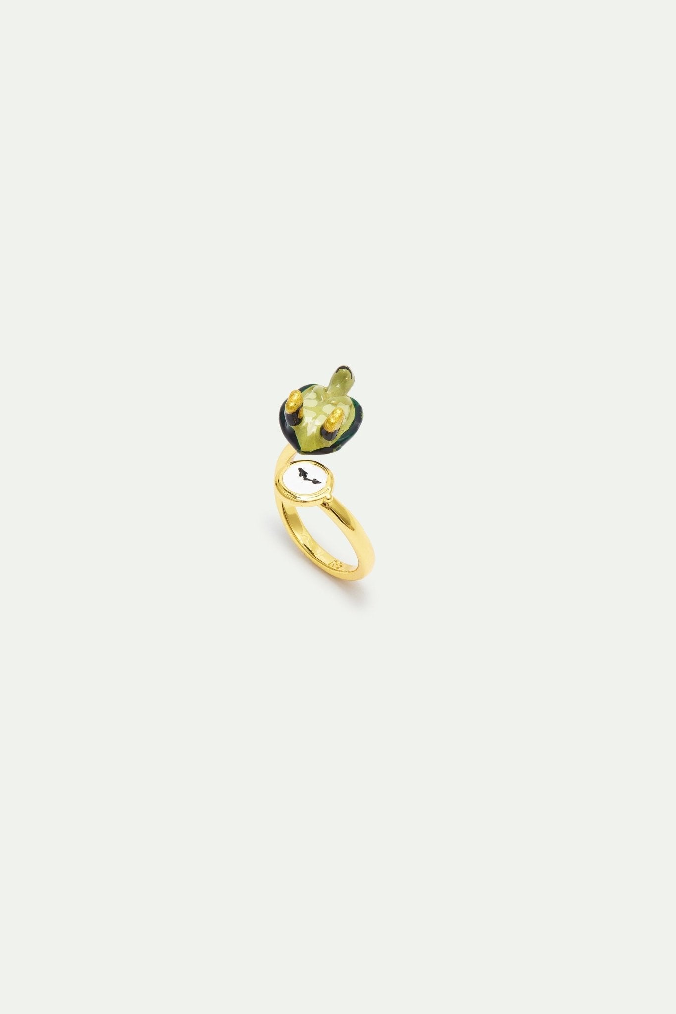 Adjustable Green Turtle Ring | AXFB6021 - Les Nereides
