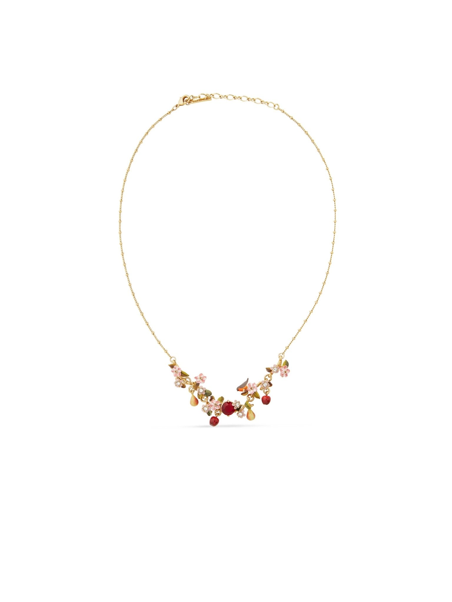 Apple, Robin And Apple Blossom Statement Necklace | AUDC3011 - Les Nereides