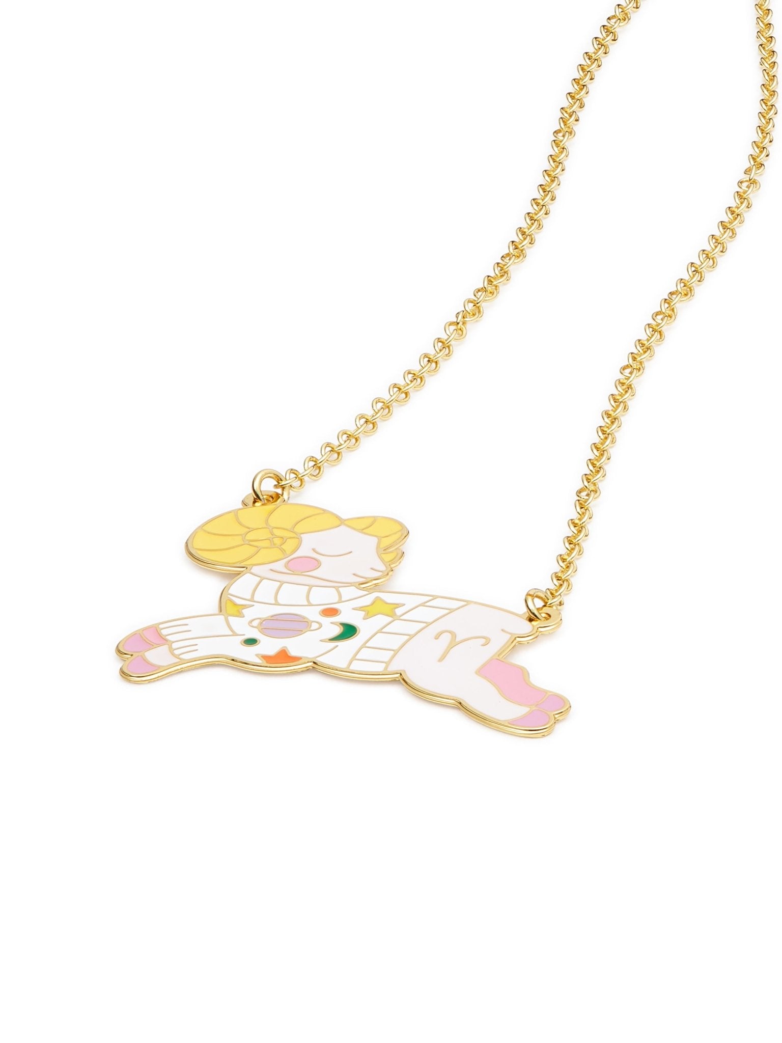 Aries Astrological Sign Pendant Necklace | AUSA3011 - Les Nereides