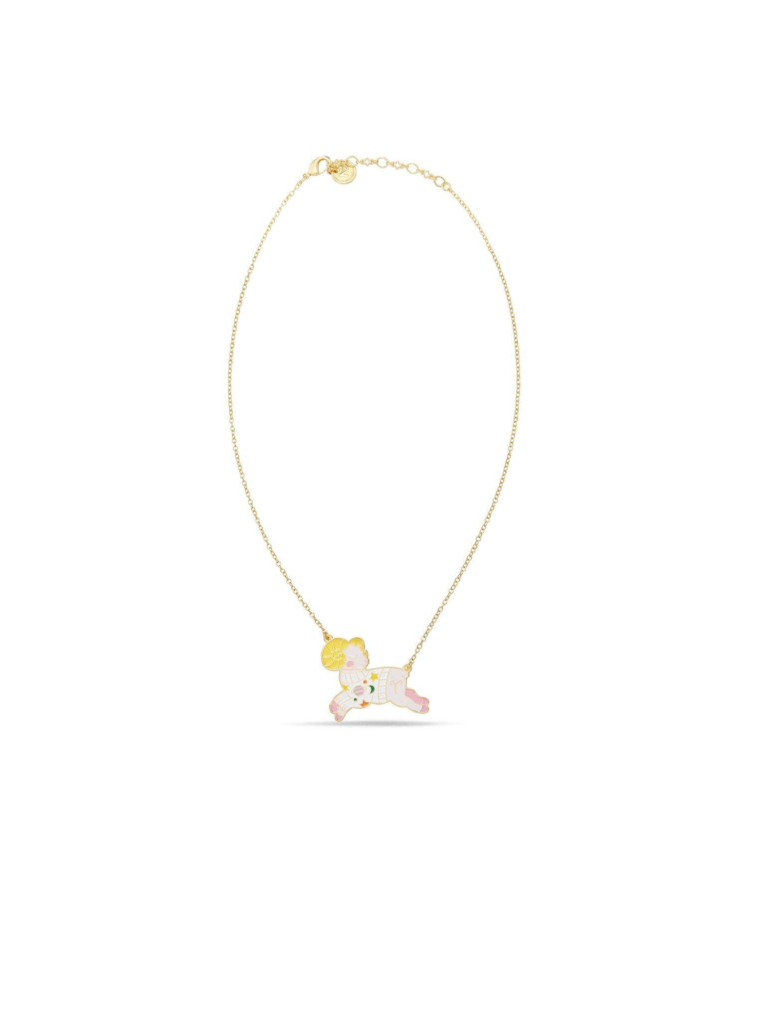 Aries Astrological Sign Pendant Necklace | AUSA3011 - Les Nereides