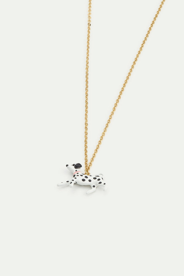 Black And White Dalmatian Pendant Necklace | AWLA3091 - Les Nereides