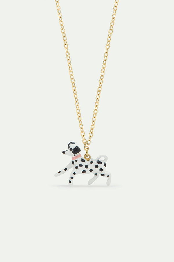 Black And White Dalmatian Pendant Necklace | AWLA3091 - Les Nereides