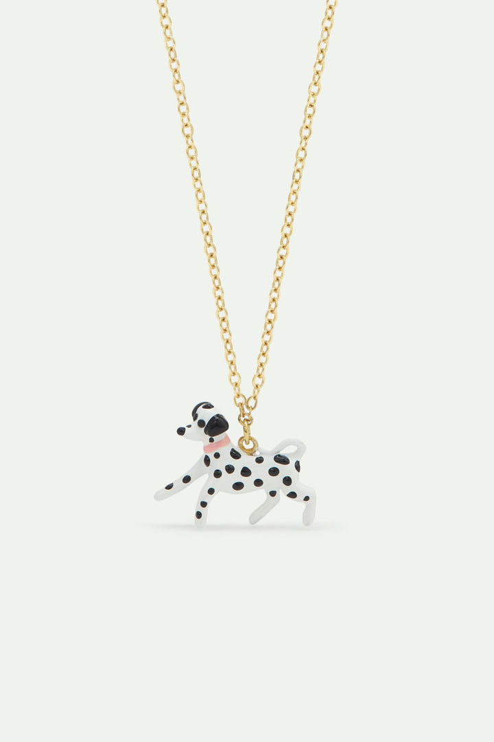 Black And White Dalmatian Pendant Necklace | AWLA3091 - Les Nereides