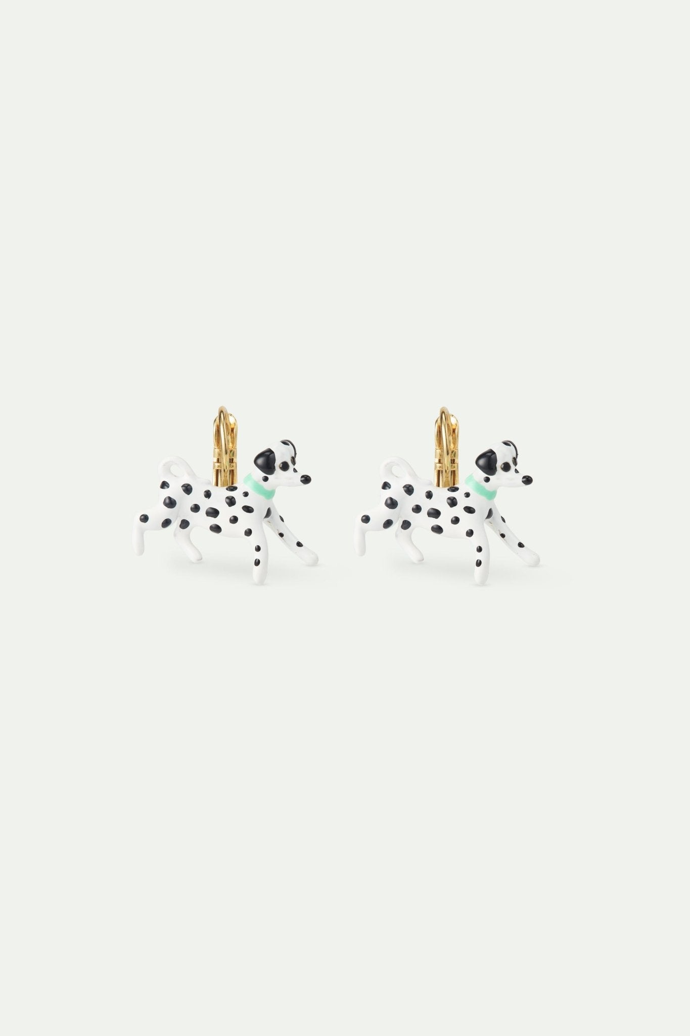 Black And White Dalmatian Sleeper Earrings | AWLA1061 - Les Nereides