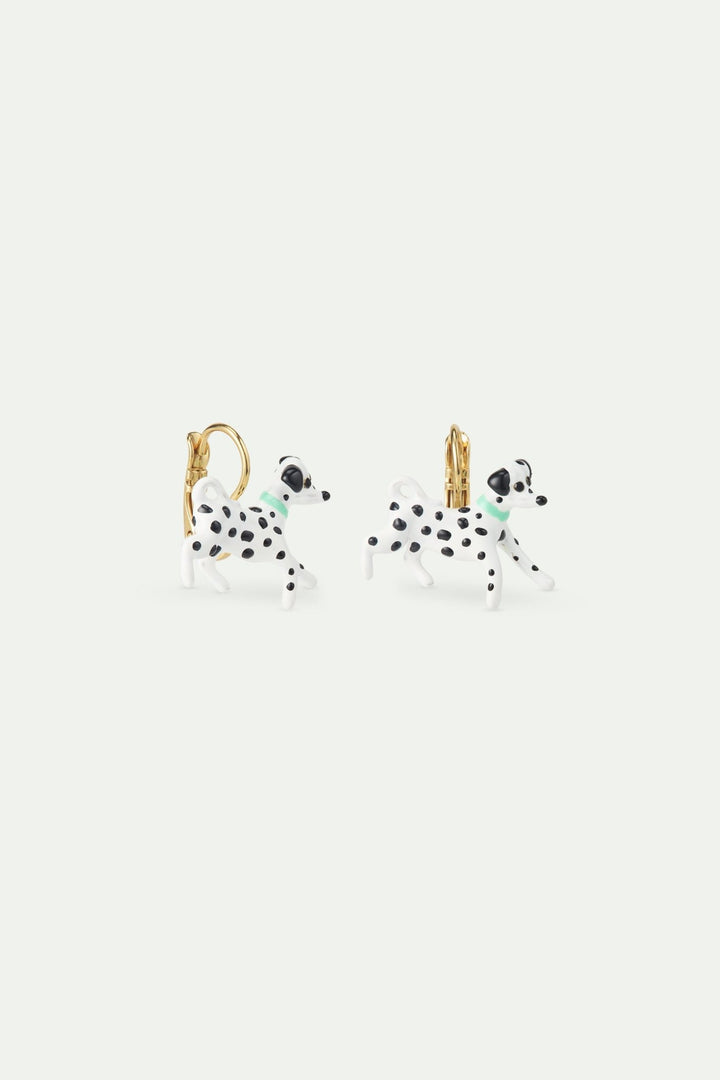 Black And White Dalmatian Sleeper Earrings | AWLA1061 - Les Nereides