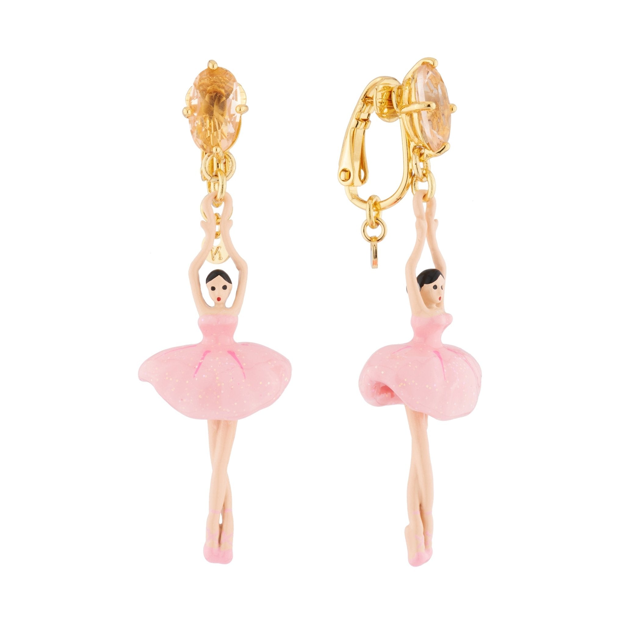 Bo Pas de Deux Pink Pink Earrings | RDD1152 - Les Nereides