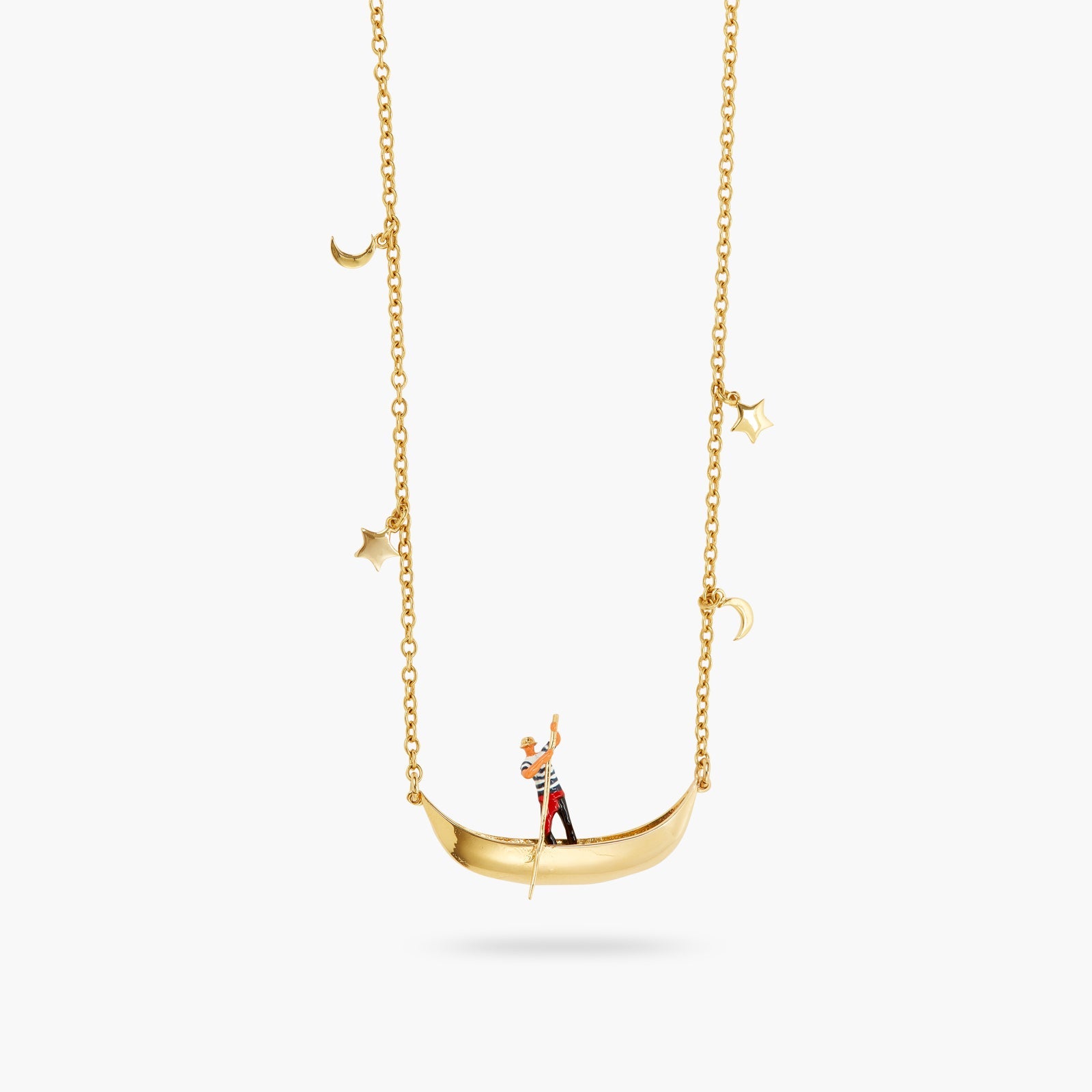 Boatman And Gondola Pendant Necklace | ATVE3051 - Les Nereides
