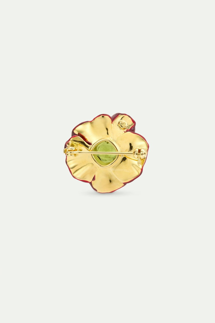 Burgundy Anemone Brooch | AWBB5011 - Les Nereides