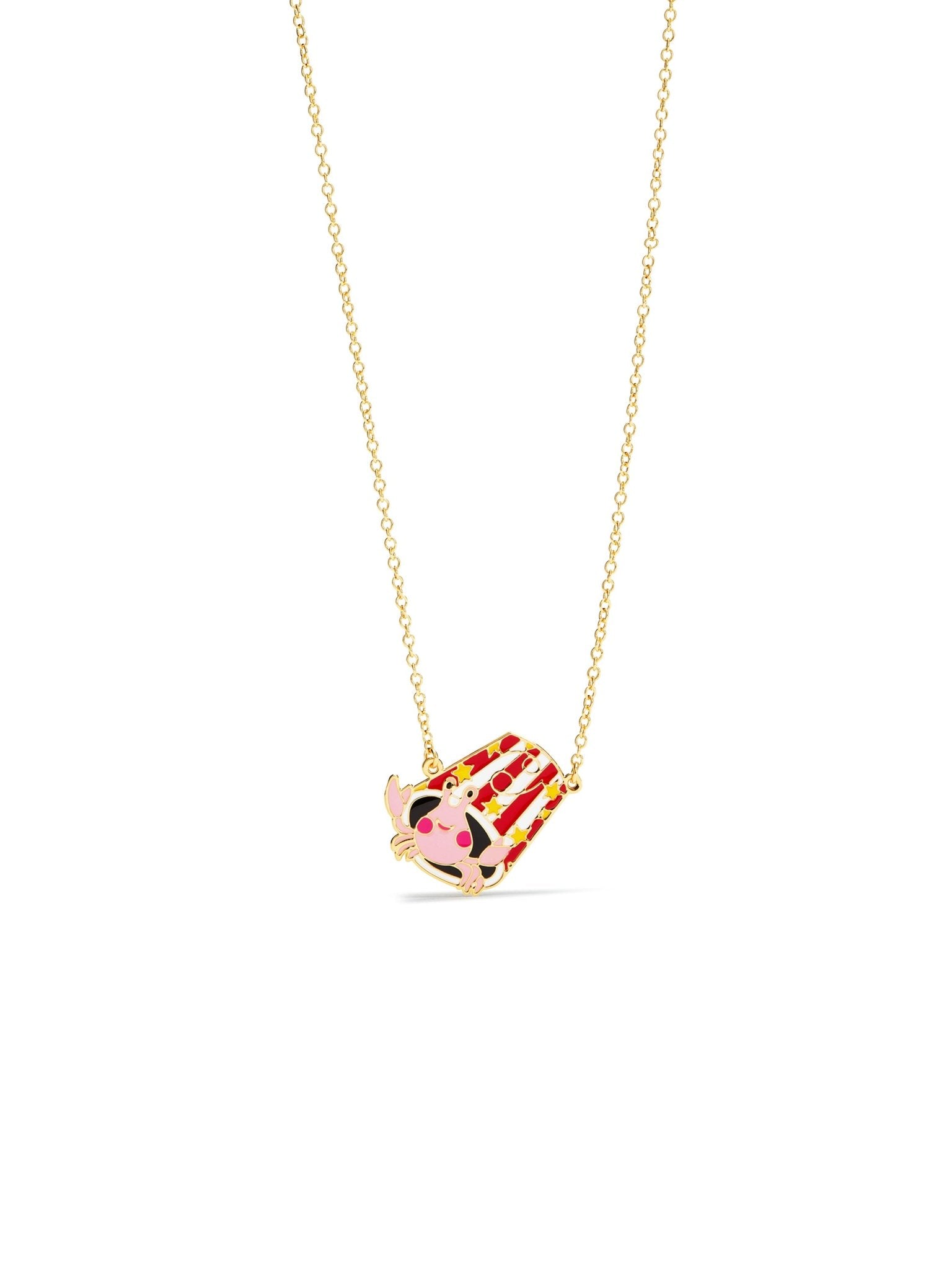 Cancer Astrological Sign Pendant Necklace | AUSA3041 - Les Nereides