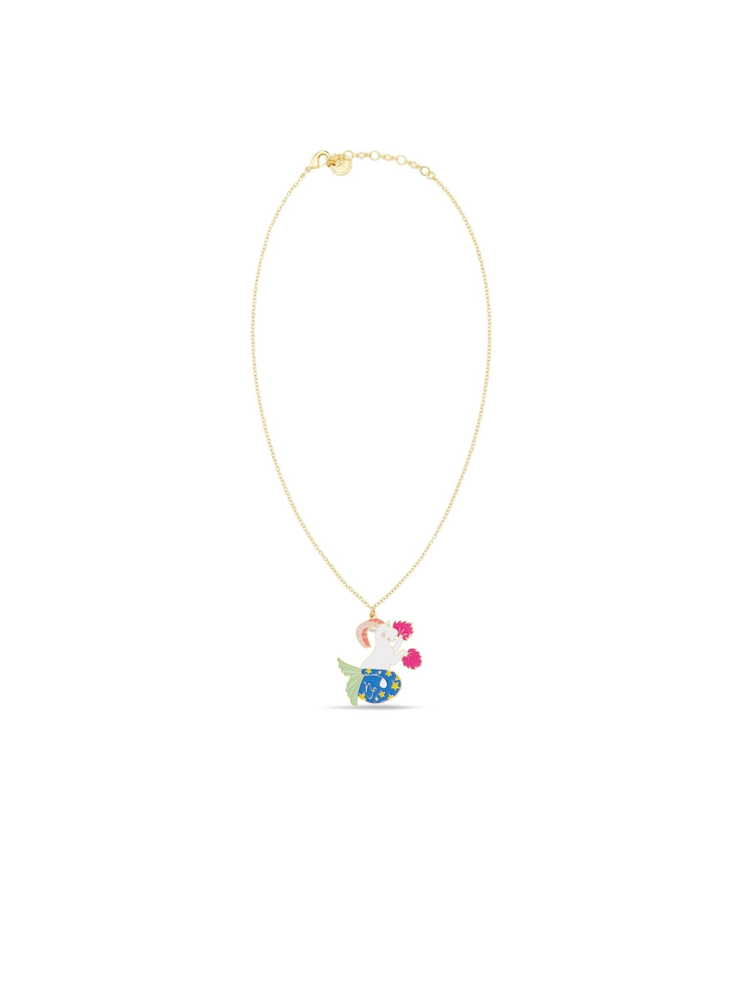 Capricorn Astrological Sign Pendant Necklace | AUSA3101 - Les Nereides