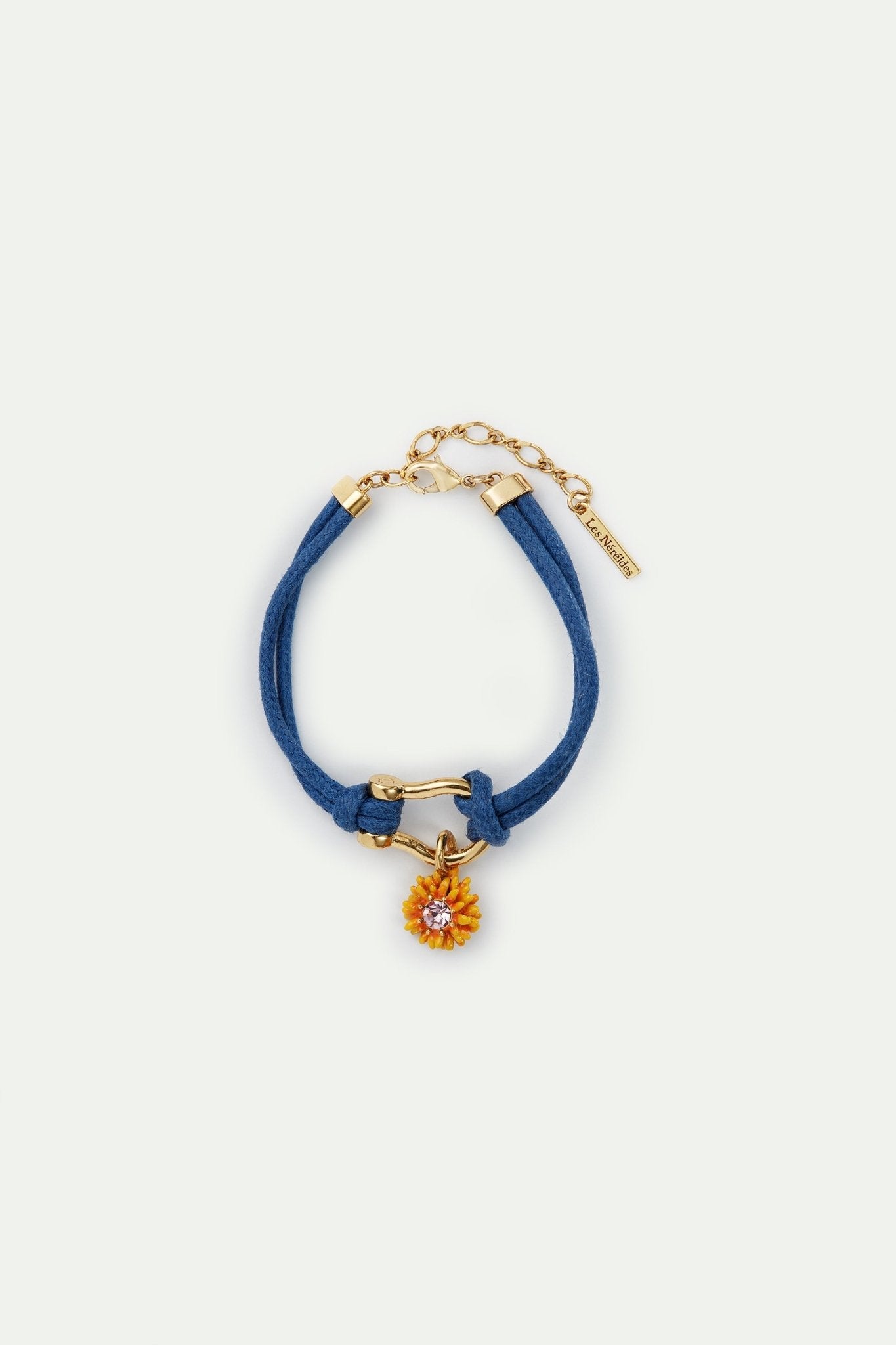 Carabiner and little flower blue bracelet | AVFR2021 - Les Nereides