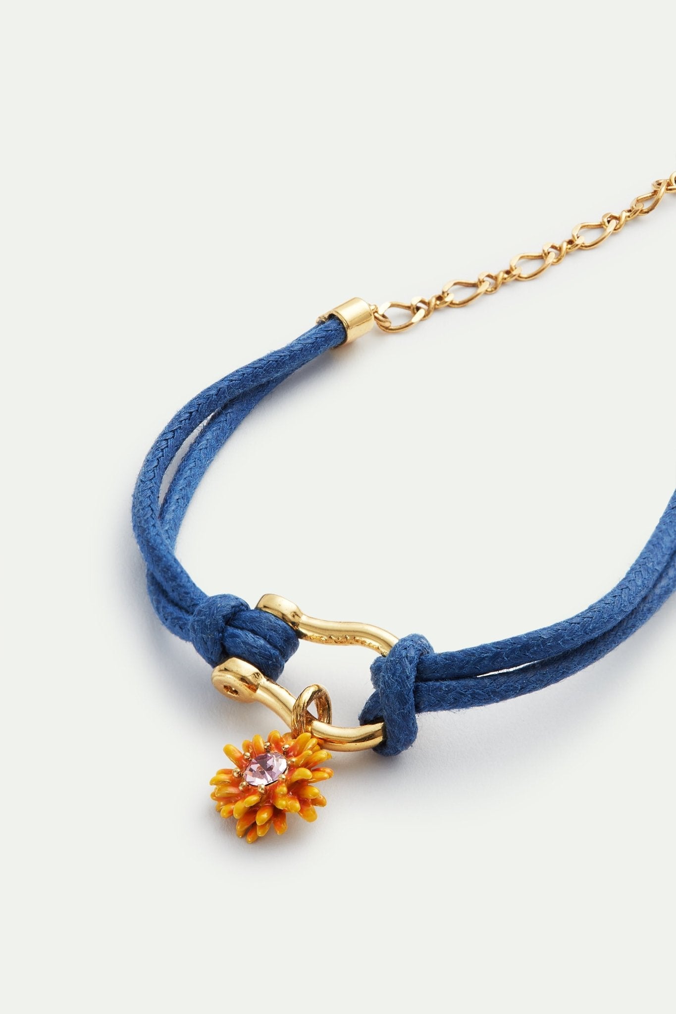 Carabiner and little flower blue bracelet | AVFR2021 - Les Nereides