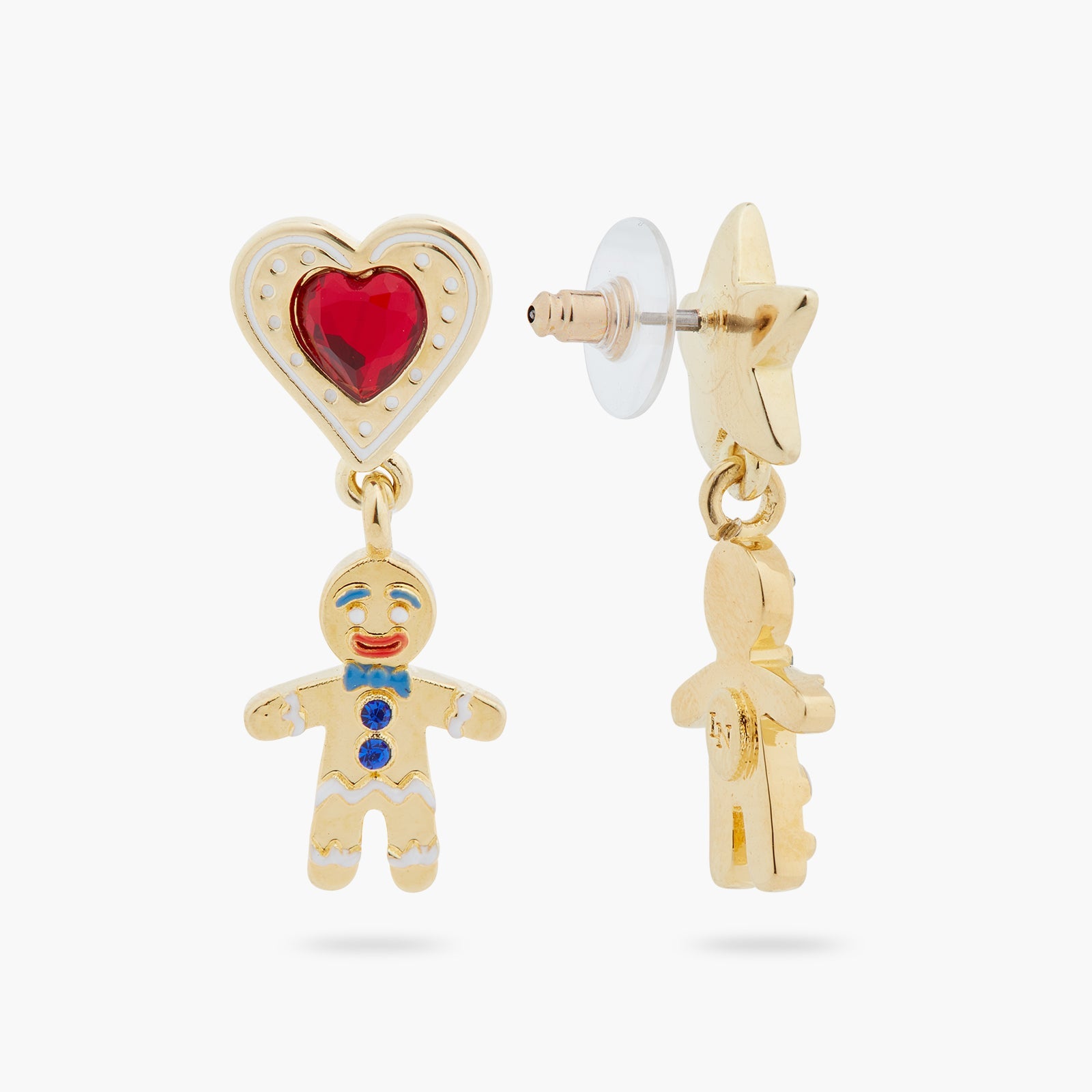 Christmas Biscuit Asymmetrical Earrings | ASPS1061 - Les Nereides