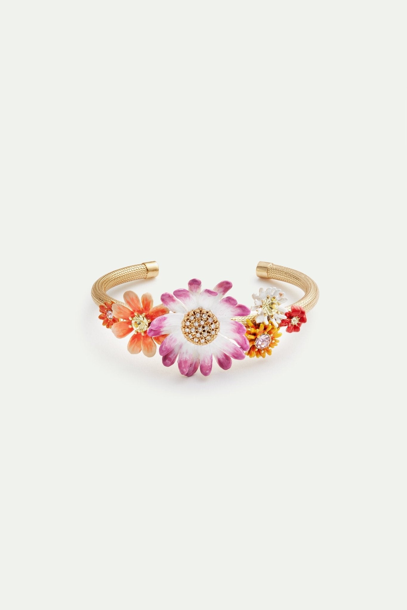 Daisy and zinnia cuff bracelet | AVFR2011 - Les Nereides